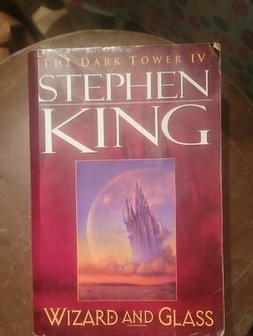 Stephen King Wizard and Glass - Red Paperback Book Signs Of Use
